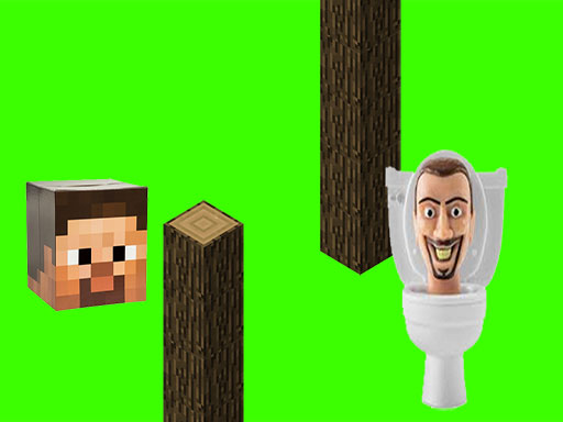 Spinning Skibidi Toilet Flappy Minecraft_img