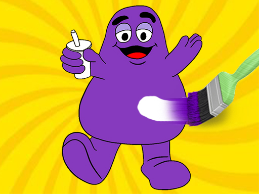 Grimace Shake Coloring Book img